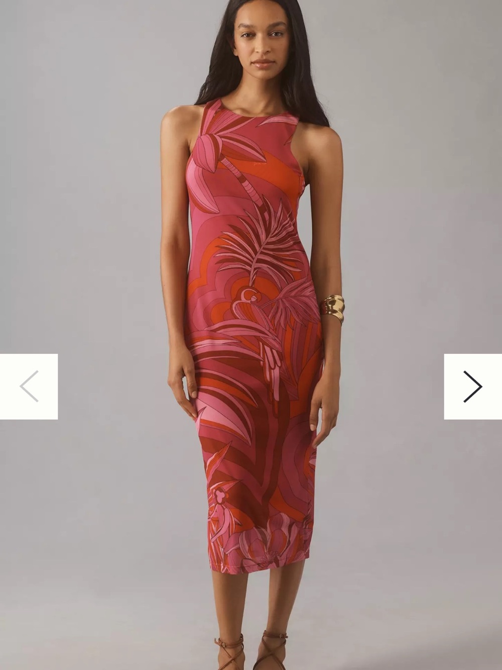 Farm Rio Endless Summer Tulle Midi Dress - Picture 1 of 8